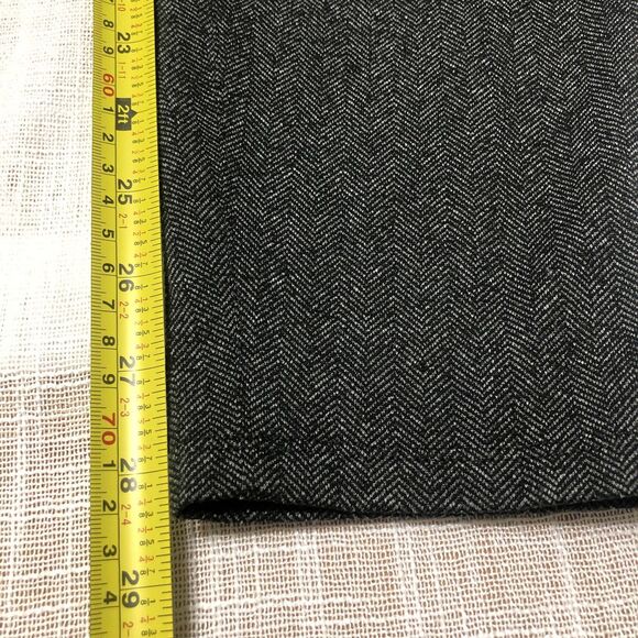 Eileen Fisher Leggings Women L Charcoal Herringbone Pull-On Pants Minimalist - Picture 13 of 13